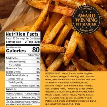 G Hughes Sugar Free Burger Sauces Variety Pack - 3 Sauces