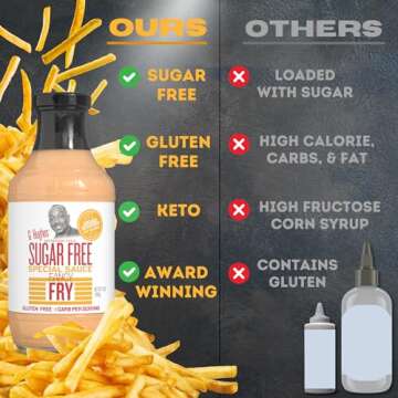 G Hughes Sugar Free Burger Sauces Variety Pack - 3 Sauces