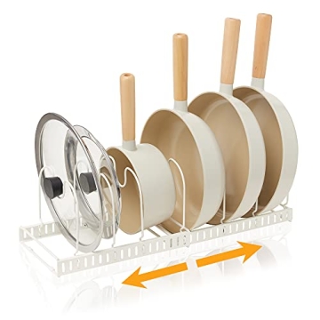 COZIMORE Pot Lid Organizer for Tidy Kitchen Storage