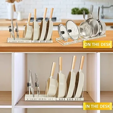 COZIMORE Pot Lid Organizer for Tidy Kitchen Storage
