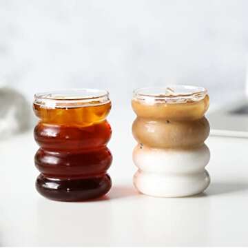 APPKER Wave Shape Drinking Glasses for Every Occasion