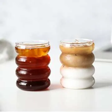 APPKER Wave Shape Drinking Glasses for Every Occasion