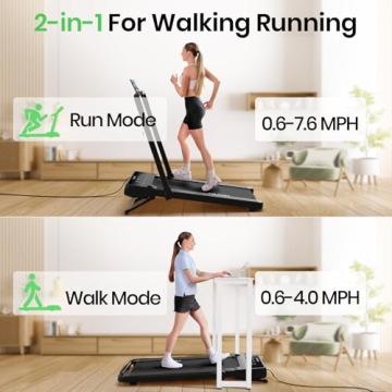 FelFast Walking Pad Treadmill with Auto Incline for Home
