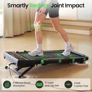 FelFast Walking Pad Treadmill with Auto Incline for Home