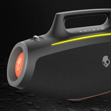 Skullcandy Barrel Bluetooth Boombox - Waterproof Speaker with LED Show