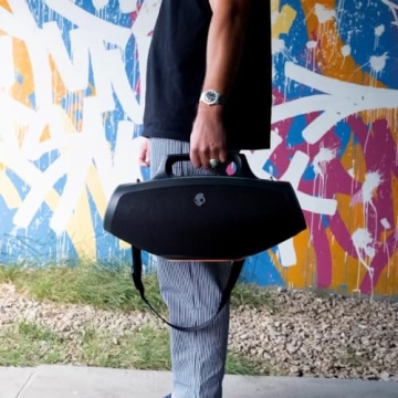 Skullcandy Barrel Bluetooth Boombox - Waterproof Speaker with LED Show