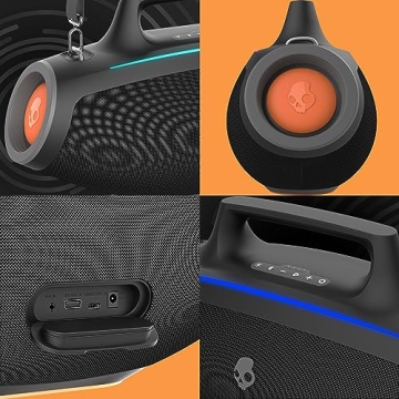 Skullcandy Barrel Bluetooth Boombox - Waterproof Speaker with LED Show