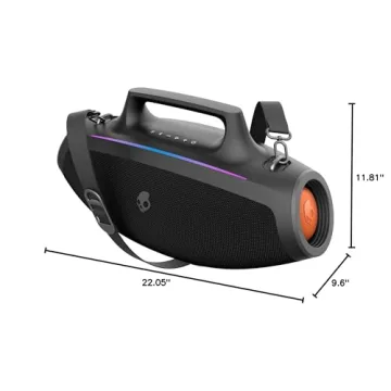 Skullcandy Barrel Bluetooth Boombox - Waterproof Speaker with LED Show
