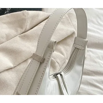 Chic Women's Crescent Shoulder Bags Retro Y2K Vegan Leather