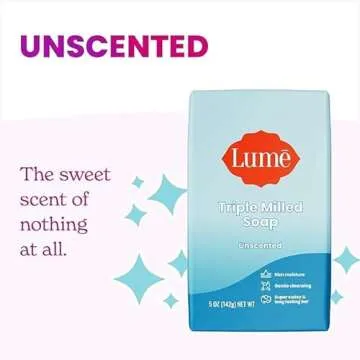 Lume Unscented Bar Soap - Rich Moisture for All Skin Types