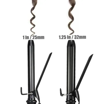 Lanvier 1 Inch Extra Long Curling Iron, Up to 450°F