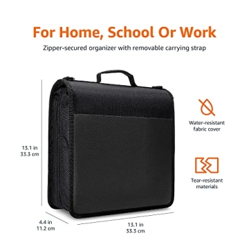 Durable 3 Ring Binder with Zipper - 3 Inch Storage Solution