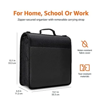 Durable 3 Ring Binder with Zipper - 3 Inch Storage Solution