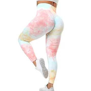VOYJOY Women's Tummy Control High Waisted Yoga Pants