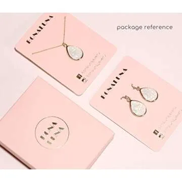 Stylish Bohemian Wood and Marble Statement Earrings