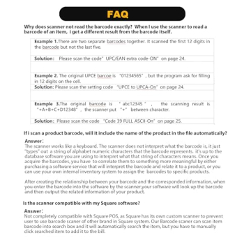 NADAMOO Wireless Barcode Scanner for Efficient Inventory Management