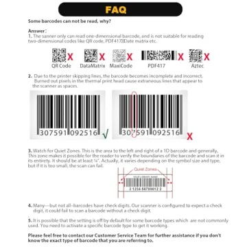 NADAMOO Wireless Barcode Scanner for Efficient Inventory Management