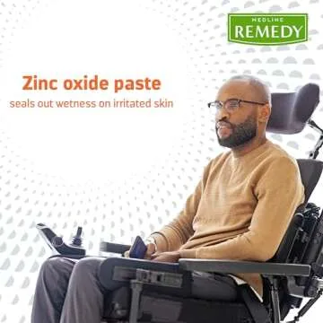 Medline Remedy Clinical Zinc Oxide Paste Skin Protectant (4 oz Tube), Vanilla Scent, Diaper Rash Cream, Incontinence Care, Wetness Protection, Paraben Free, Hypoallergenic, Adults, Children