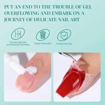 Morovan Gel Nail Polish Remover Kit: Quality Gel Polish Remover for Nails with Nail Strengthener Liquid Latex Tape Peel off Cuticle Pusher Quick Gel Remover for Nails in 3-5 min No Soaking Or Wrapping