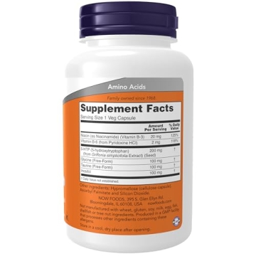 NOW 5-HTP 200 mg Support for Mood & Sleep - 120 Vcaps