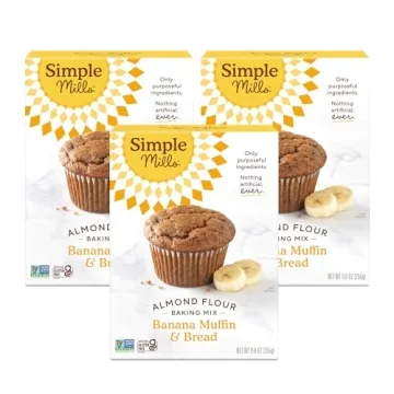 Simple Mills Almond Flour Baking Mix, Banana Muffin & Bread Mix - Gluten Free, Plant Based, Paleo Fr...