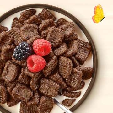 Cascadian Farm Organic Brownie Crunch Breakfast Cereal, Gluten Free, Made With Real Cocoa and Whole ...