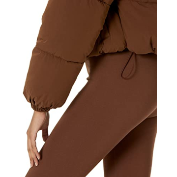 Women's Cropped Puffer Jacket Warm Stylish Water-Resistant