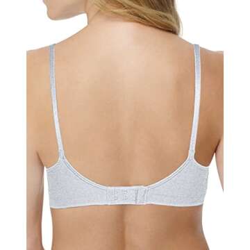 Hanes womens Comfy Support Wirefree Mhg795 bras, Nude Heather, Medium US