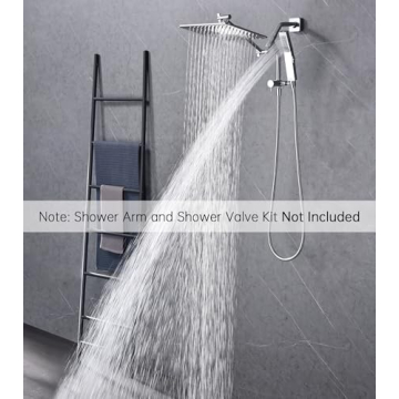 G-Promise All Metal 10 Inch Shower Head with Handheld