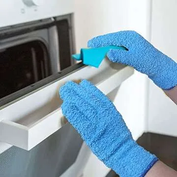 Evridwear Microfiber Plant Dusting Gloves Reusable Leaf Cleaning Glove for Houseplants,Blinds,Furniture and Small Objects