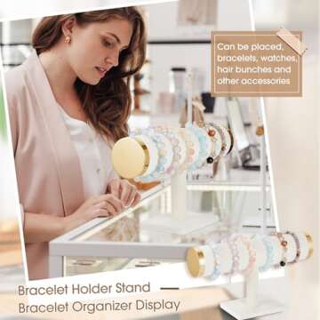 Stylish Velvet Bracelet Holder Set for Jewelry Display