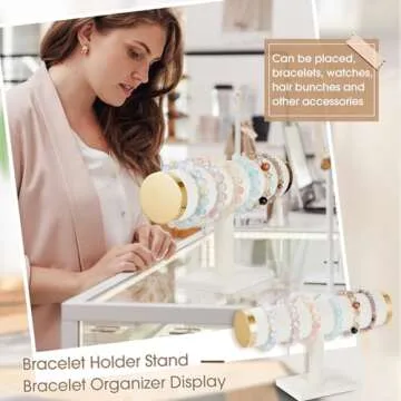 Stylish Velvet Bracelet Holder Set for Jewelry Display