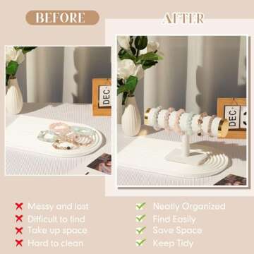 Stylish Velvet Bracelet Holder Set for Jewelry Display