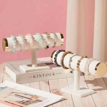 Stylish Velvet Bracelet Holder Set for Jewelry Display