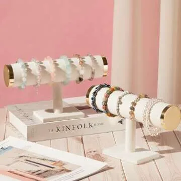 Stylish Velvet Bracelet Holder Set for Jewelry Display