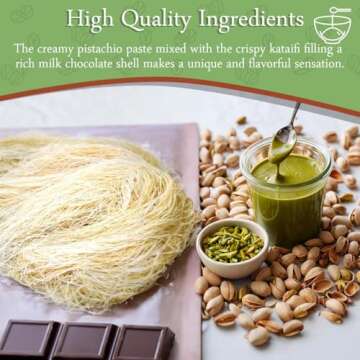 Dubai Chocolate Bar Pistachio Knafeh - Luxurious Treat