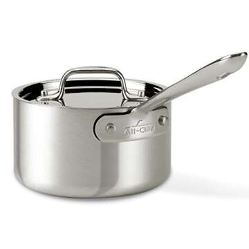 All-Clad 700393 MC2 Professional Master Chef 2 Stainless Steel Bi-Ply Bonded Oven Safe PFOA Free Coo...