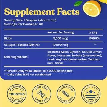 Liquid Collagen Peptides - Youthful Hair, Skin & Nails