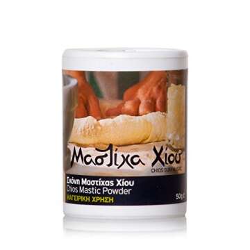 Chios Mastic Powder for Cooking, packaging of 1.76 oz, 50gr, Greek, 100% Natural, Pure, Mastiha from...
