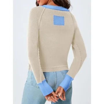 Trendy Saodimallsu Womens Cropped Cardigan Sweater