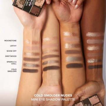 Too Faced Born This Way Mini Eye Shadow Palettes | High Pigment + Shimmer, 0.2 Ounce, Cold Smolder Nudes