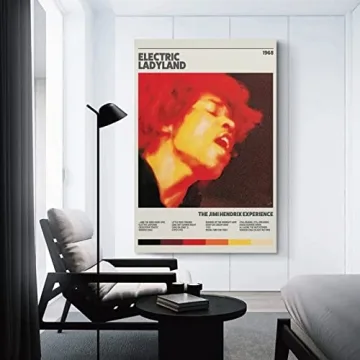 Jimi Hendrix Electric Ladyland Canvas Poster Wall Art