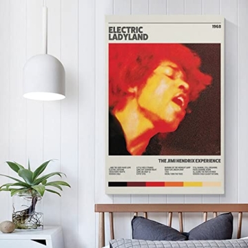 Jimi Hendrix Electric Ladyland Canvas Poster Wall Art