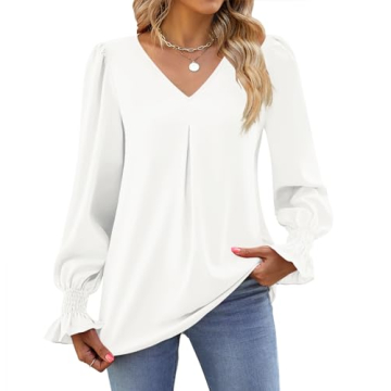 Elegant Long Sleeve Chiffon Blouse for Women