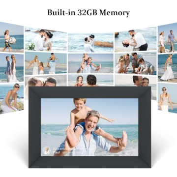 AEEZO 10.1 Inch WiFi Digital Photo Frame with Storage