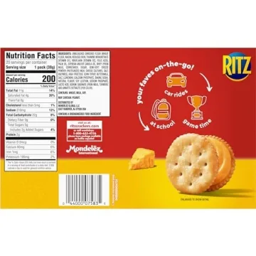 RITZ Cheese Sandwich Crackers - 20 Snack Packs