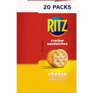 RITZ Cheese Sandwich Crackers - 20 Snack Packs
