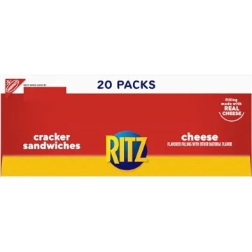 RITZ Cheese Sandwich Crackers - 20 Snack Packs