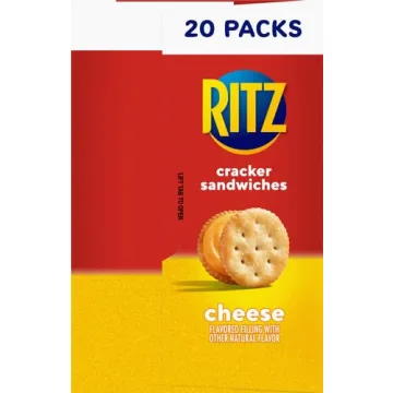 RITZ Cheese Sandwich Crackers - 20 Snack Packs