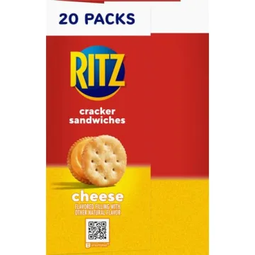RITZ Cheese Sandwich Crackers - 20 Snack Packs